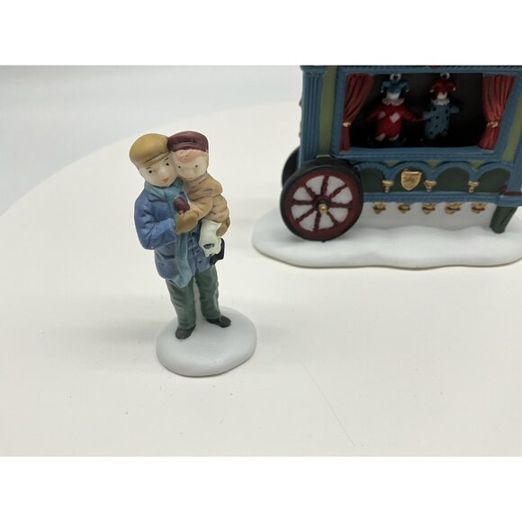 Dept. 56 Heritage Collection "The Old Puppeteer" Set of 3 Porcelain Accessories - Picture 5 of 9